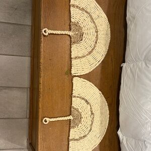 Natural Woven Wall Decor Fan Set
